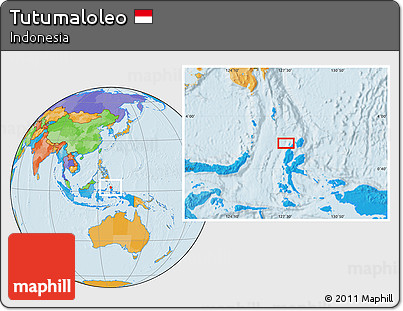 Political Location Map of Tutumaloleo