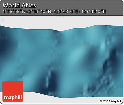 Satellite 3D Map of the Area around 2° 16' 34" N, 129° 16' 30" E