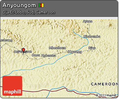Physical 3D Map of Anyoungom