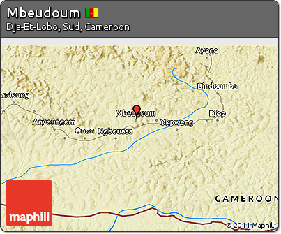 Physical 3D Map of Mbeudoum