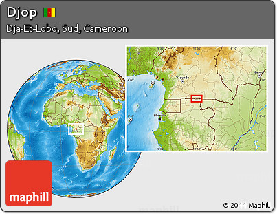 Physical Location Map of Djop