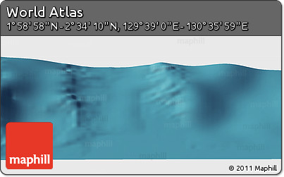 Satellite Panoramic Map of the Area around 2° 16' 34" N, 130° 7' 30" E