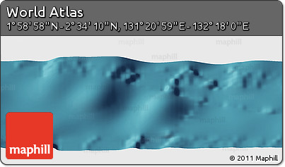 Satellite Panoramic Map of the Area around 2° 16' 34" N, 131° 49' 29" E
