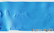 Physical 3D Map of the area around 2° 16' 34" N, 134° 22' 30" E