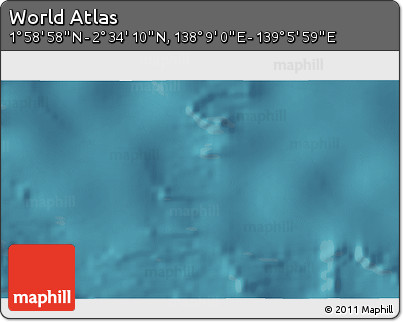 Satellite 3D Map of the Area around 2° 16' 34" N, 138° 37' 30" E