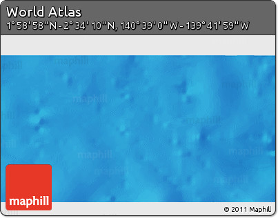 Physical 3D Map of the Area around 2° 16' 34" N, 140° 10' 30" W