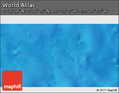 Political 3D Map of the Area around 2° 16' 34" N, 140° 10' 30" W