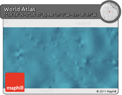 Satellite 3D Map of the Area around 2° 16' 34" N, 140° 10' 30" W