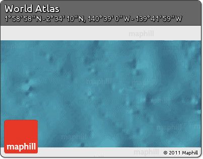Satellite 3D Map of the Area around 2° 16' 34" N, 140° 10' 30" W