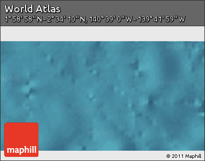 Satellite 3D Map of the Area around 2° 16' 34" N, 140° 10' 30" W