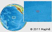 Physical Location Map of the area around 2° 16' 34" N, 141° 1' 30" W