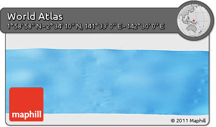 Physical Panoramic Map of the Area around 2° 16' 34" N, 142° 1' 30" E