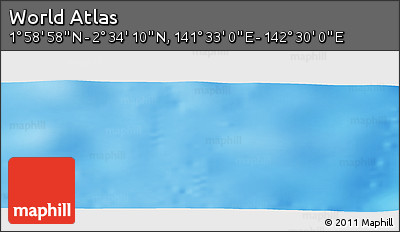 Physical Panoramic Map of the Area around 2° 16' 34" N, 142° 1' 30" E