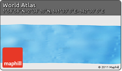 Physical Panoramic Map of the Area around 2° 16' 34" N, 142° 1' 30" E