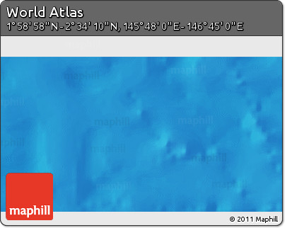Shaded Relief 3D Map of the Area around 2° 16' 34" N, 146° 16' 30" E