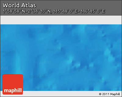 Shaded Relief 3D Map of the Area around 2° 16' 34" N, 146° 16' 30" E
