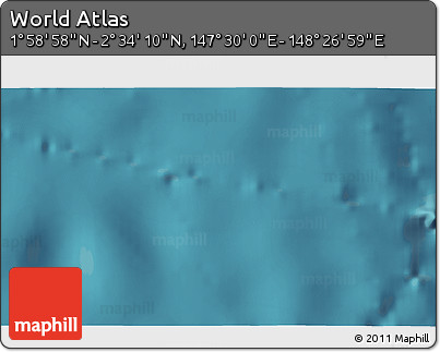 Satellite 3D Map of the Area around 2° 16' 34" N, 147° 58' 29" E