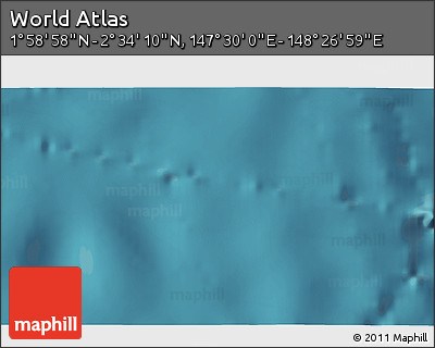 Satellite 3D Map of the Area around 2° 16' 34" N, 147° 58' 29" E