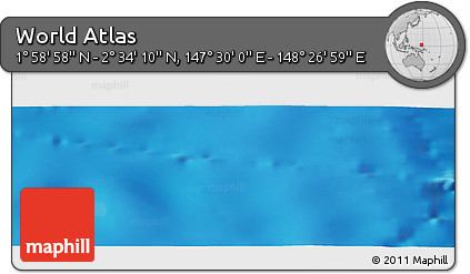 Physical Panoramic Map of the Area around 2° 16' 34" N, 147° 58' 29" E