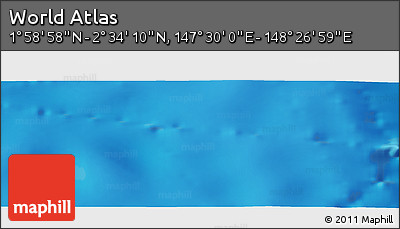 Physical Panoramic Map of the Area around 2° 16' 34" N, 147° 58' 29" E
