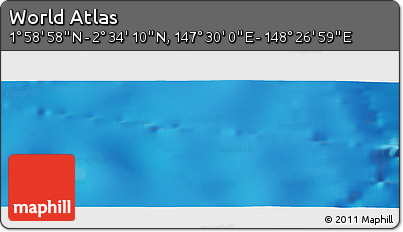 Physical Panoramic Map of the Area around 2° 16' 34" N, 147° 58' 29" E
