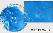 Shaded Relief Location Map of the area around 2° 16' 34" N, 151° 13' 29" W