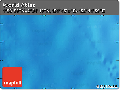 Physical Map of the Area around 2° 16' 34" N, 152° 13' 29" E