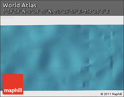 Satellite 3D Map of the Area around 2° 16' 34" N, 153° 55' 30" E