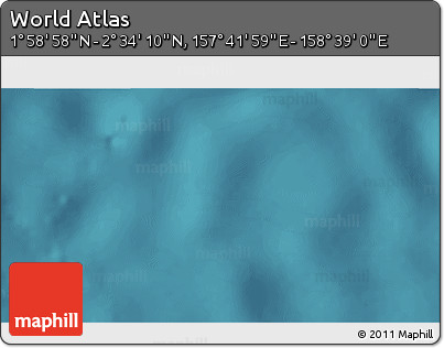 Satellite 3D Map of the Area around 2° 16' 34" N, 158° 10' 30" E