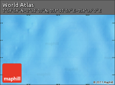 Physical Map of the Area around 2° 16' 34" N, 158° 10' 30" E