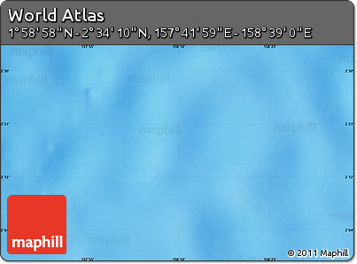Physical Map of the Area around 2° 16' 34" N, 158° 10' 30" E