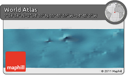 Satellite Panoramic Map of the Area around 2° 16' 34" N, 15° 13' 29" W