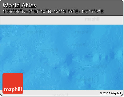 Shaded Relief 3D Map of the Area around 2° 16' 34" N, 161° 34' 29" E