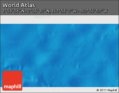 Physical 3D Map of the Area around 2° 16' 34" N, 161° 25' 30" W
