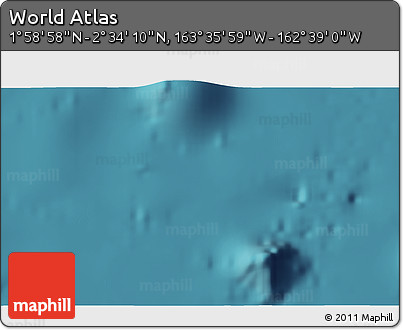 Satellite 3D Map of the Area around 2° 16' 34" N, 163° 7' 30" W