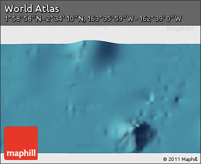 Satellite 3D Map of the Area around 2° 16' 34" N, 163° 7' 30" W