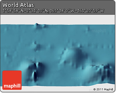 Satellite 3D Map of the Area around 2° 16' 34" N, 164° 49' 29" W