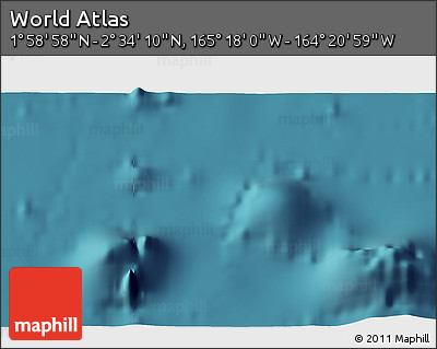 Satellite 3D Map of the Area around 2° 16' 34" N, 164° 49' 29" W