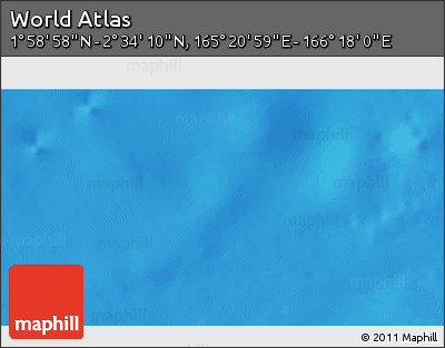 Physical 3D Map of the Area around 2° 16' 34" N, 165° 49' 29" E