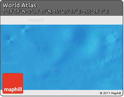 Physical 3D Map of the Area around 2° 16' 34" N, 165° 49' 29" E