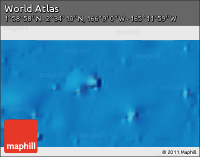 Physical 3D Map of the Area around 2° 16' 34" N, 165° 40' 30" W