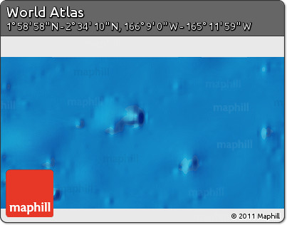 Physical 3D Map of the Area around 2° 16' 34" N, 165° 40' 30" W