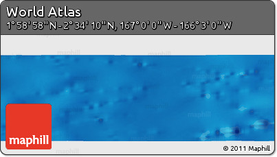 Physical Panoramic Map of the Area around 2° 16' 34" N, 166° 31' 30" W