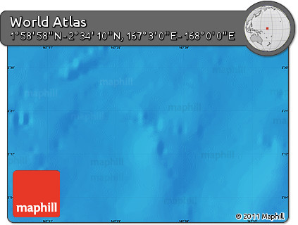 Physical Map of the Area around 2° 16' 34" N, 167° 31' 30" E