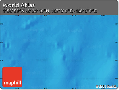 Physical Map of the Area around 2° 16' 34" N, 167° 31' 30" E