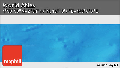 Physical Panoramic Map of the Area around 2° 16' 34" N, 167° 31' 30" E