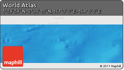 Physical Panoramic Map of the Area around 2° 16' 34" N, 167° 31' 30" E