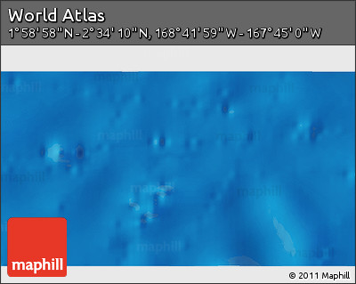 Physical 3D Map of the Area around 2° 16' 34" N, 168° 13' 29" W