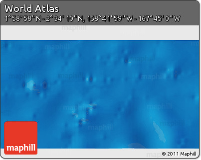 Physical 3D Map of the Area around 2° 16' 34" N, 168° 13' 29" W