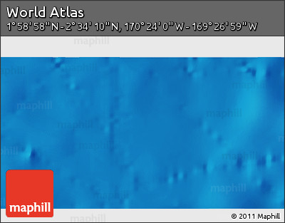 Physical 3D Map of the Area around 2° 16' 34" N, 169° 55' 30" W